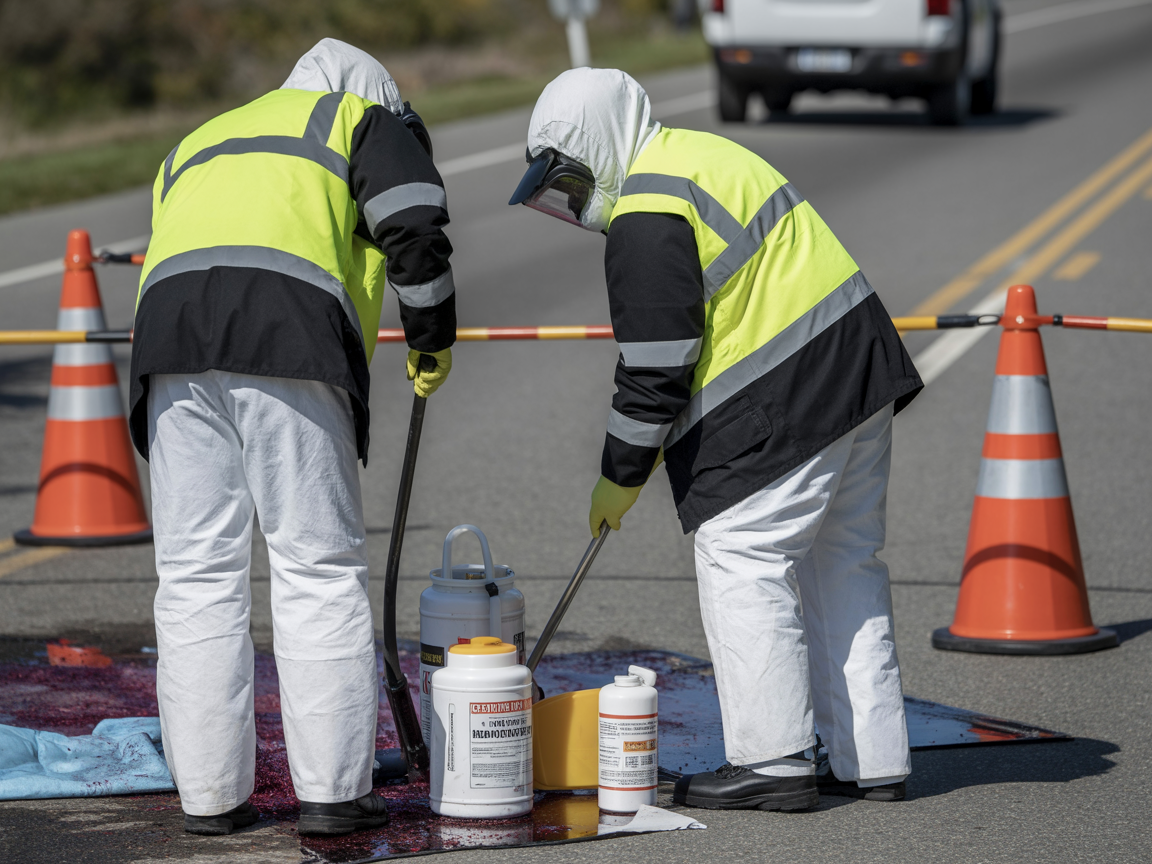 Road Traffic Collision Clean Up service by Haz Clean in Birmingham